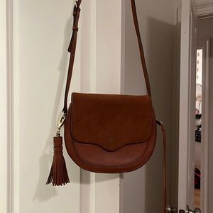 Tan cross body bag